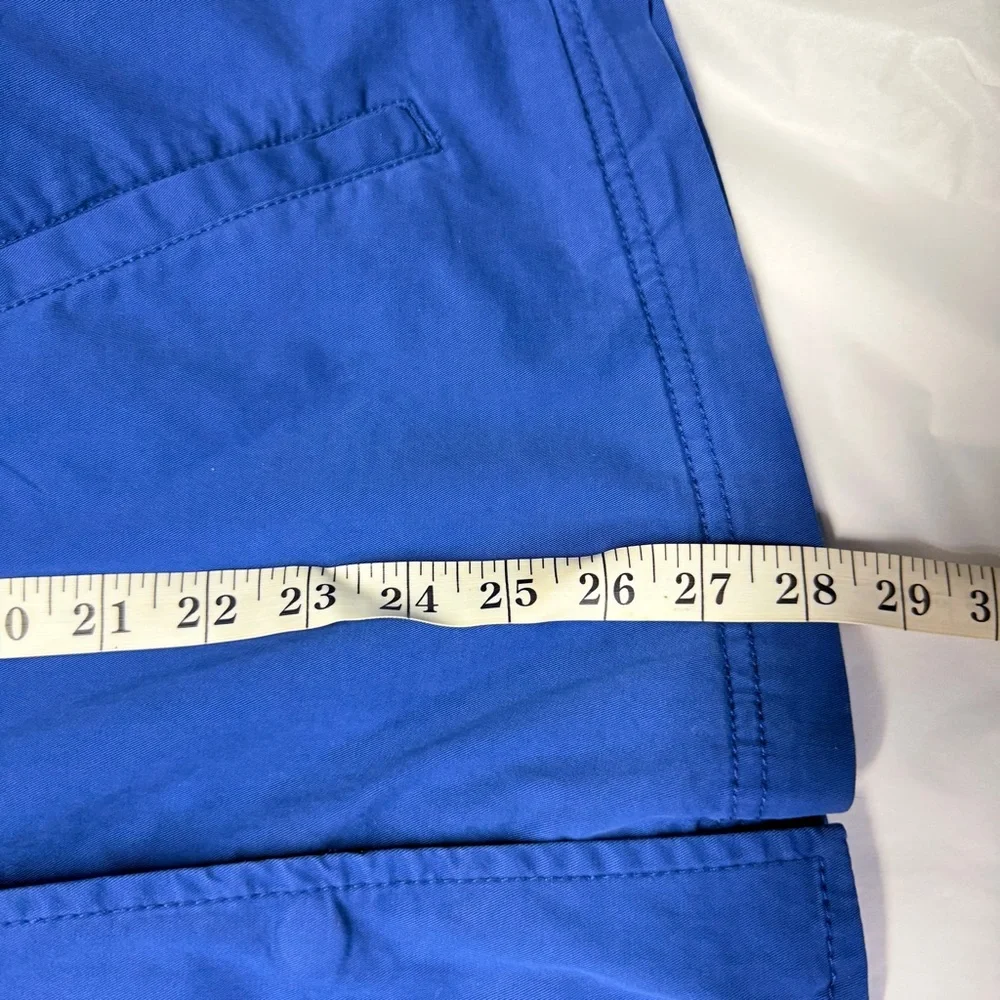 Style & Co Blue Utility Jacket Drawstring Waist Zip Snap Front Size L - Picture 7 of 9